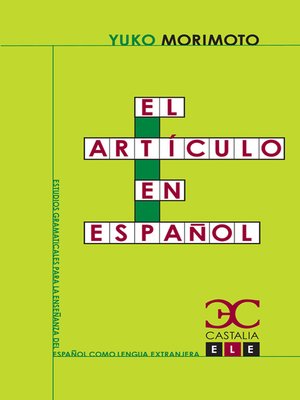 cover image of El artículo en español